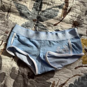 PINK Victoria's Secret Women's Light Blue Shorts